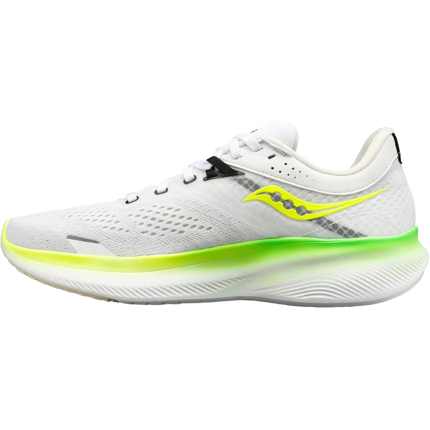 Saucony Ride 16 Running Shoes - White/slime 2 Saucony Ride 16 Running Shoes - White/slime - Image 2