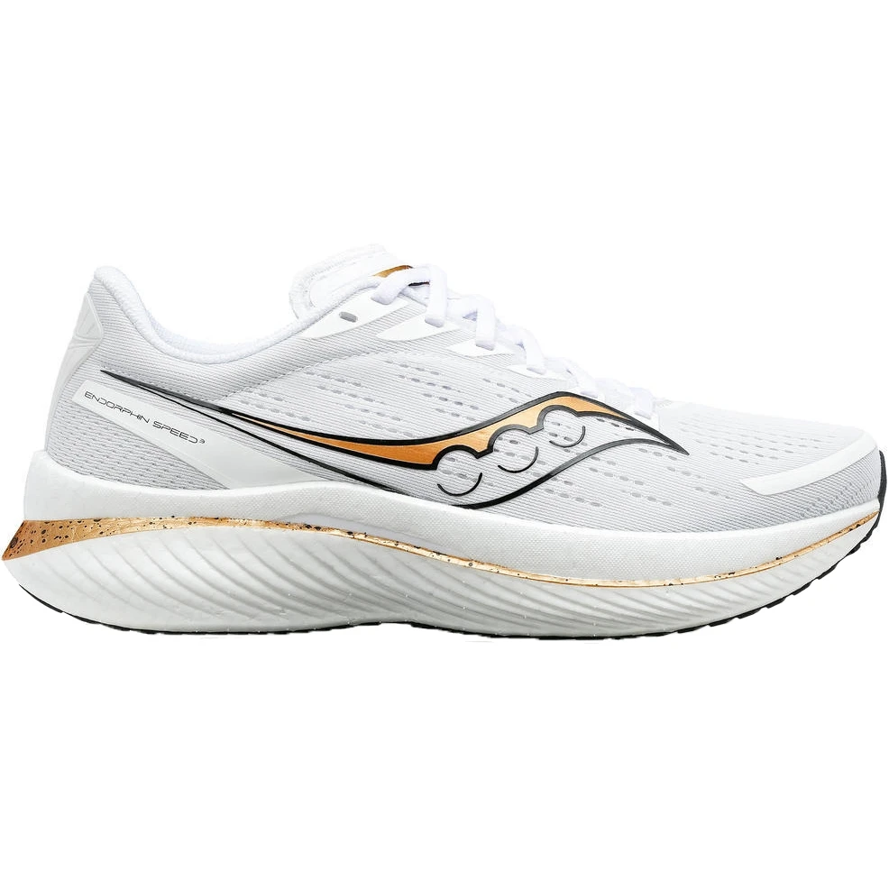 Saucony Endorphin Speed 3 Running Shoes - White/gold 1 Saucony Endorphin Speed 3 Running Shoes - White/gold