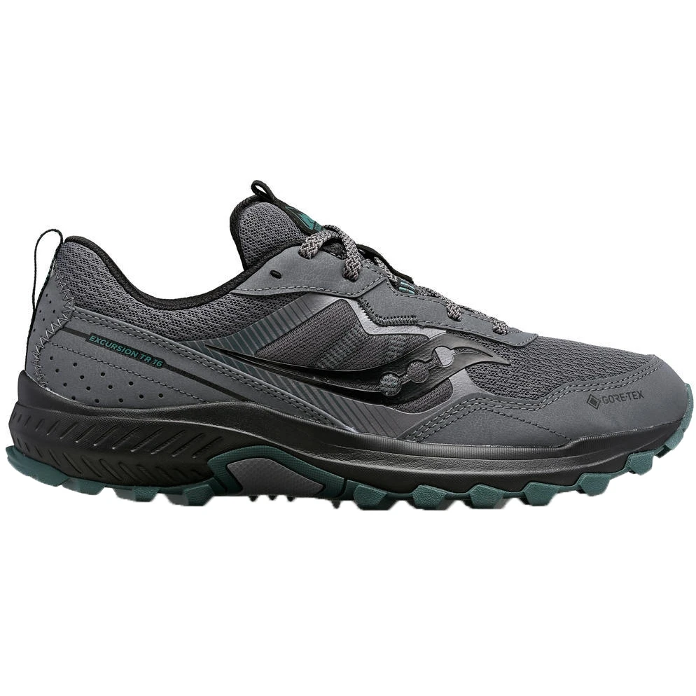 Saucony Excursion TR16 GTX Trail Shoes - Shadow/forrest 1 Saucony Excursion TR16 GTX Trail Shoes - Shadow/forrest
