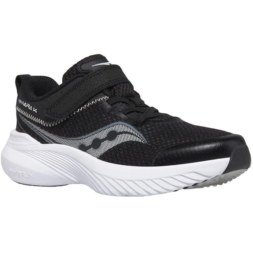 Saucony Kinvara 14 A/C Boys Running Shoes - Black/grey 2 Saucony Kinvara 14 A/C Boys Running Shoes - Black/grey - Image 2