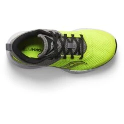 Saucony Kinvara 14 Kids Shoes - Citron/grey -Saucony Shop saucony kinvara 14 kids shoes citron grey 5 1377331