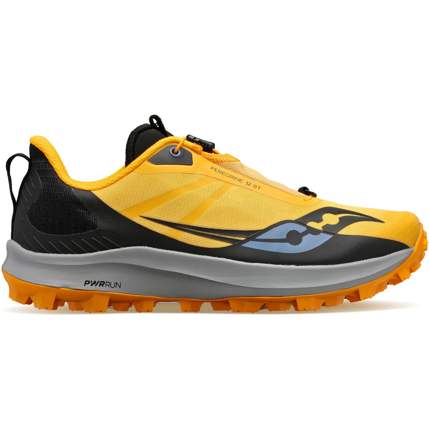 Saucony Peregrine 12 ST Women Trail Shoe - Black/gold 2 Saucony Peregrine 12 ST Women Trail Shoe - Black/gold - Image 2