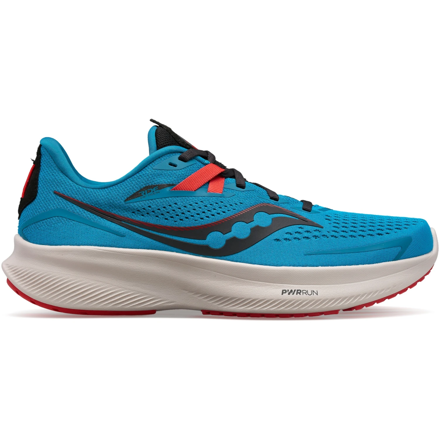 Saucony Ride 15 Men Road Shoe - Ocean/black 2 Saucony Ride 15 Men Road Shoe - Ocean/black - Image 2