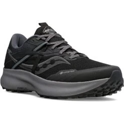 Saucony Ride 15 TR GTX Trail Shoes - Black/charcoal -Saucony Shop saucony ride 15 tr gtx trail shoes black charcoal 5 1376161