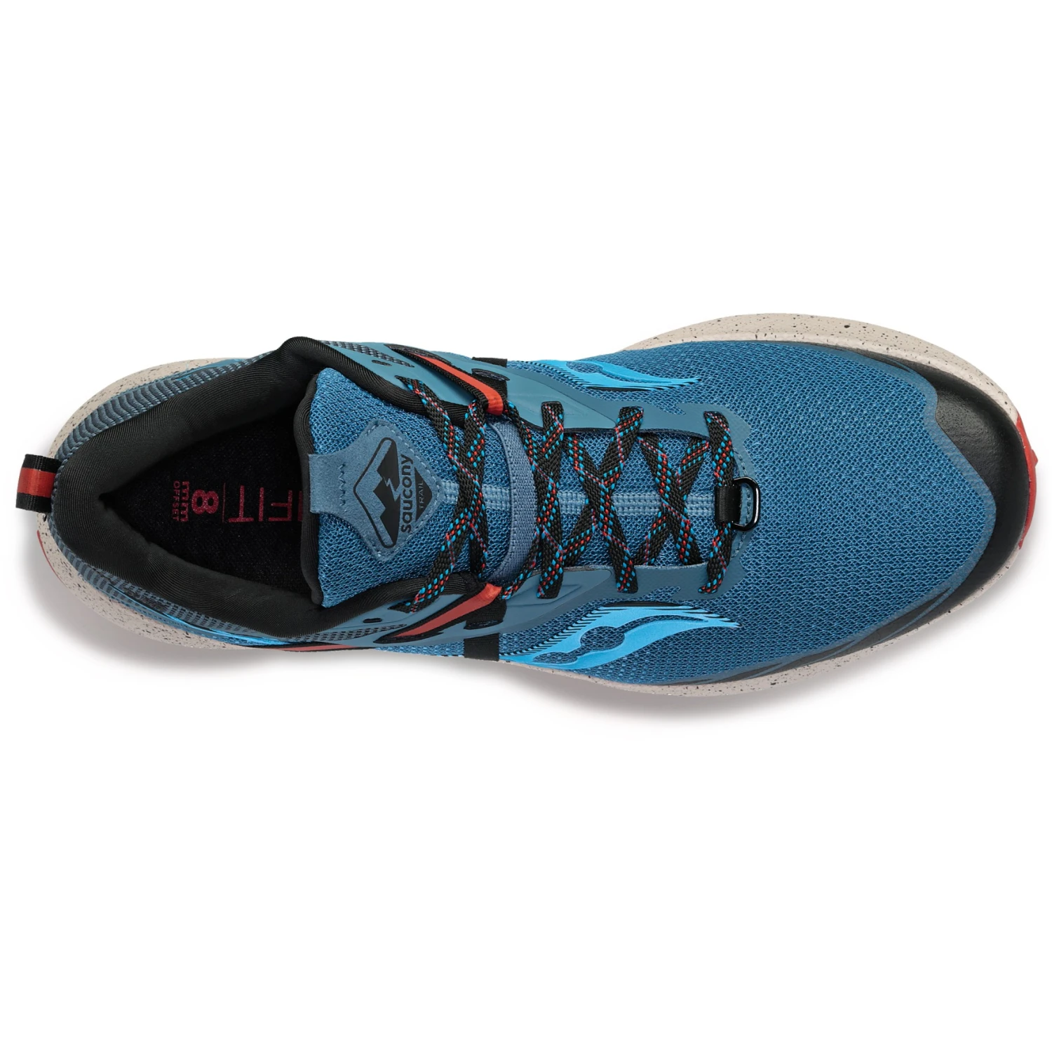 Saucony Ride 15 TR Men Trail Shoe - Deep Sea/lava 4 Saucony Ride 15 TR Men Trail Shoe - Deep Sea/lava - Image 4