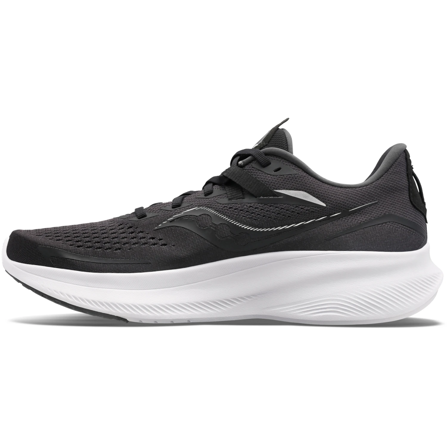 Saucony Ride 15 Women's Running Shoes - Black/white 2 Saucony Ride 15 Women's Running Shoes - Black/white - Image 2