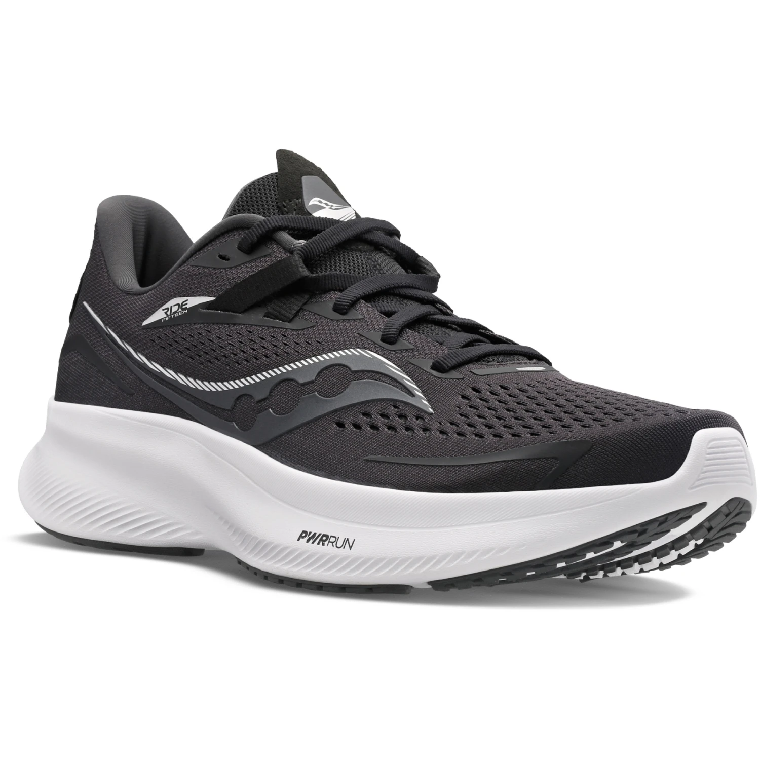 Saucony Ride 15 Women's Running Shoes - Black/white 5 Saucony Ride 15 Women's Running Shoes - Black/white - Image 5