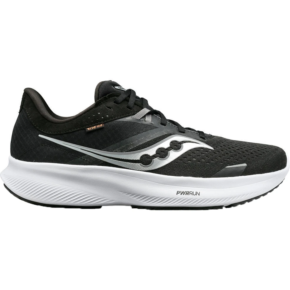 Saucony Ride 16 Running Shoes - Black/white 1 Saucony Ride 16 Running Shoes - Black/white