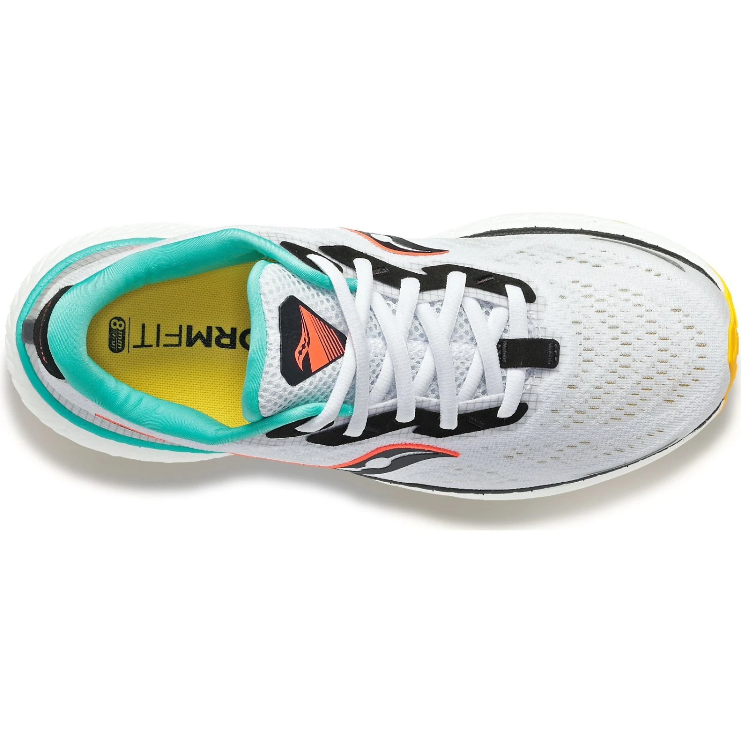Saucony Triumph 19 Women's Running Shoes - White/black/vizi 4 Saucony Triumph 19 Women's Running Shoes - White/black/vizi - Image 4