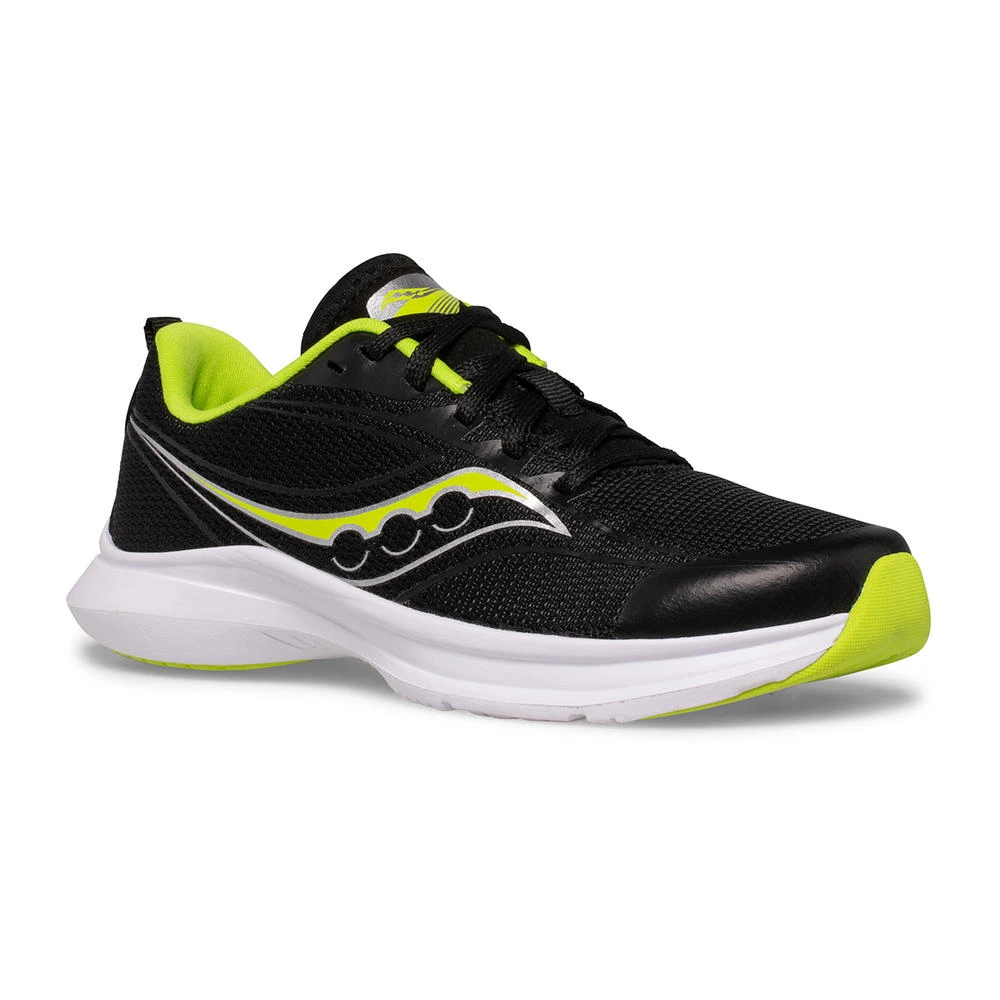 Saucony Kinvara 13 Boys Running Shoes - Black/lime 2 Saucony Kinvara 13 Boys Running Shoes - Black/lime - Image 2