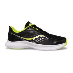 Saucony Kinvara 13 Boys Running Shoes - Black/lime